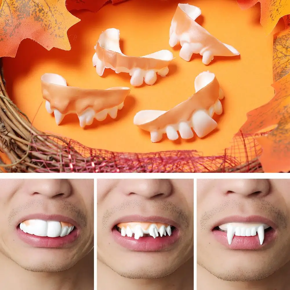 12 個いたずらクリエイティブハロウィン装飾腐った歯歯のおもちゃパーティーバッグホラーおもちゃ