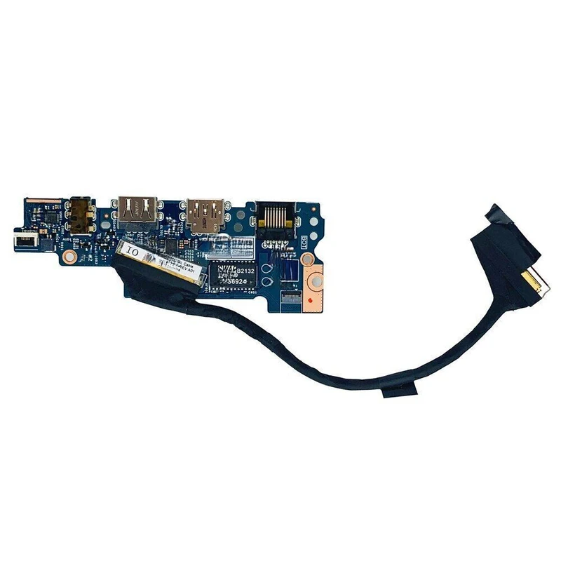 YY+New USB Audio SD Card Rearder RJ45 IO Board For Dell Latitude 3520 E3520 0MCCDH