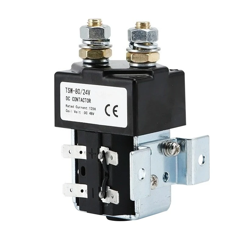ZJW100(SW80) 125A DC Contactor 12V 24V 36V 48V 60V 72V Normally Open for Battery Car Electric Forklift Train Ship