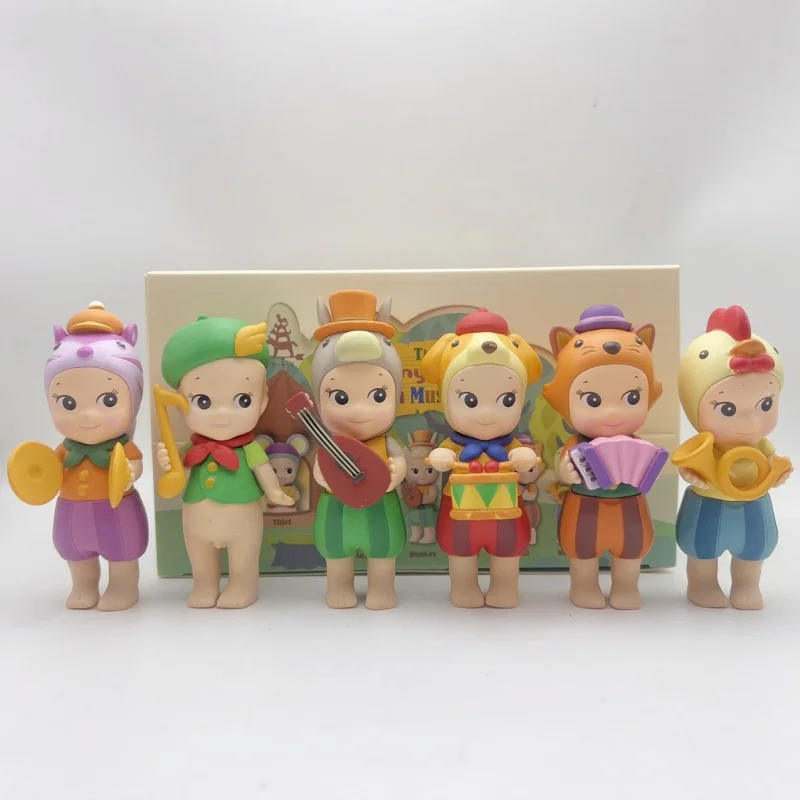 

The Sonny Angel Mini Figure Town Musicians Series Donkey Rooster Mysterious Surprise Blind Box Toy Cure Doll Lucky Mascot Toys
