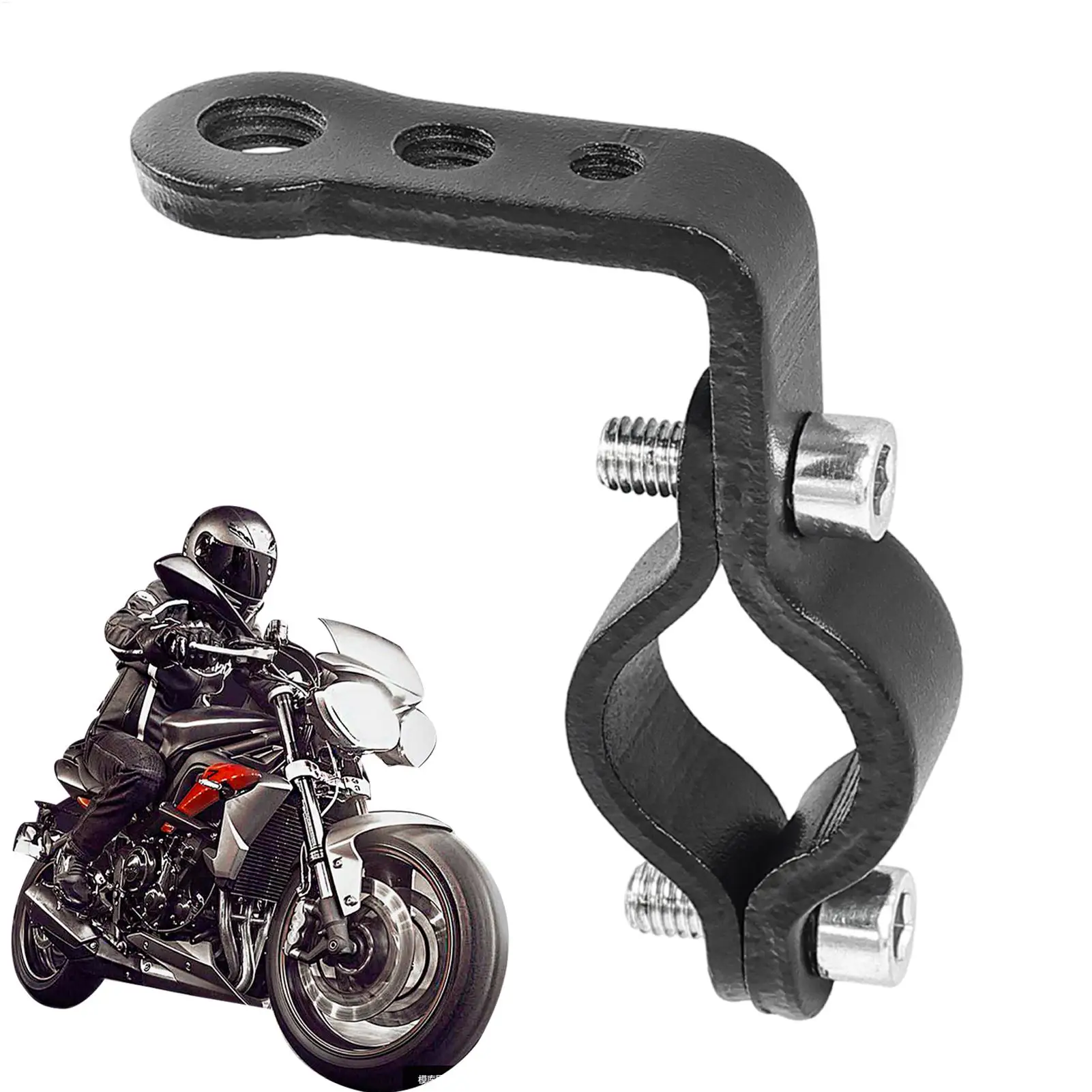 Suporte para espelho de motocicleta, extensor de guidão de motocicleta, montagem de telefone para farol, navegação de telefone, scooter, dirt bike