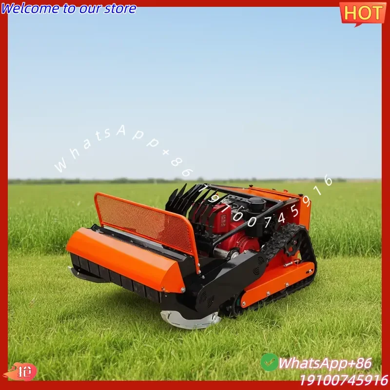CE Certificate Remote Control Lawn Mower 1000m Control 900mm Cutting Width Hybrid Power Slope-Adapted Grass Cutter