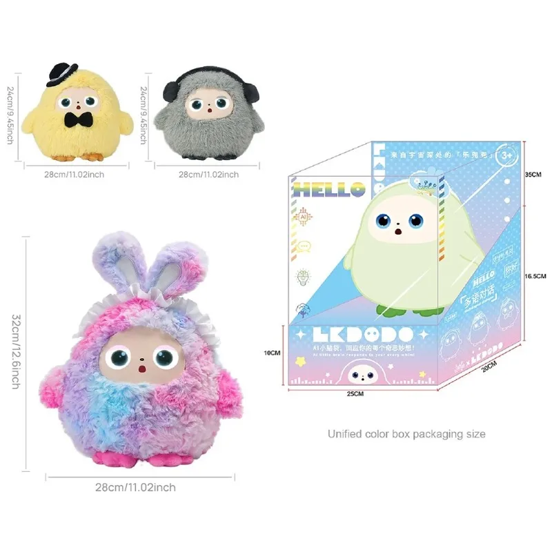 Interactive AI Plush Doll - Early Education Companion for Toddlers, Multilingual Baby Soothing Toy Gift