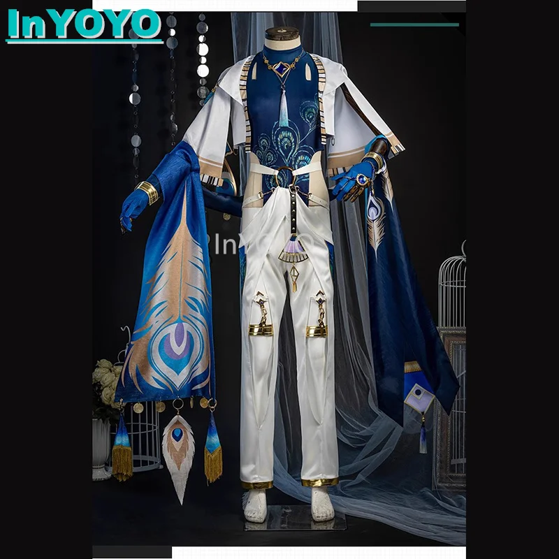 

InYOYO Edmond Cosplay Costume Game Nu: Carnival Desert Dancer Vice Troupe Handsome Uniform Halloween Party Outfit Men XS-XXL New