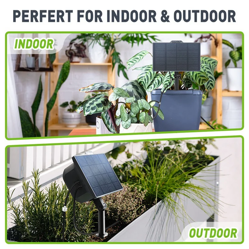 

ABRS-Solar Irrigation System Solar Garden Irrigation System Balcony Automatic Drip Irrigation System DIY Garden Watering System