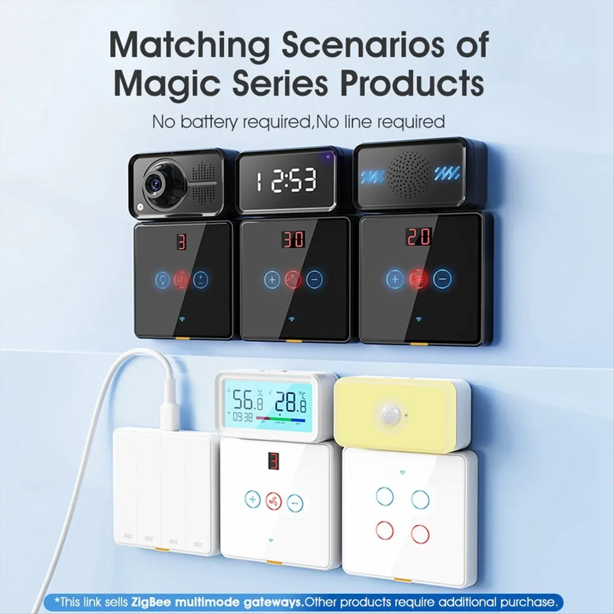 2026 جديد + محور بوابة تويا مع عرض الوقت زيجبي بلوتوث المنزل الذكي جسر لاسلكي تطبيق الحياة الذكية صوت لـ