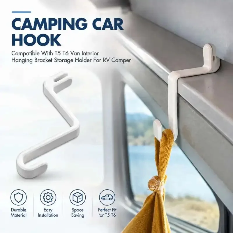 Camper Van Hanging Hook Compatible With T5 T6 RV Interior Storage Bracket For Camping Equipment