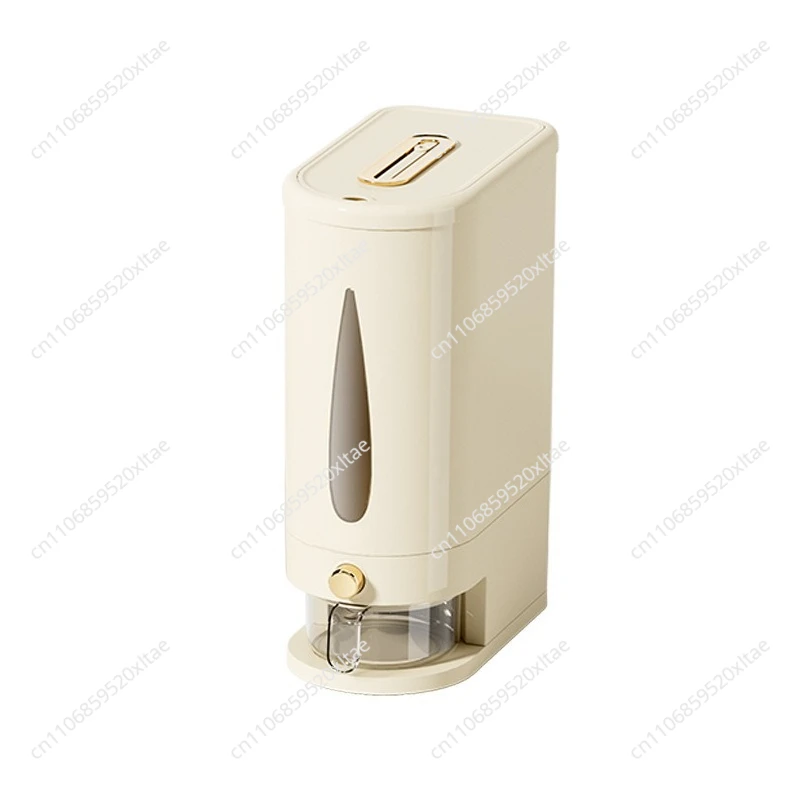 Airtight Rice Storage Container, Food-Grade Moisture-Proof Rice Dispenser with One-Touch Button, Large Capacity Kitchen Rice Bin