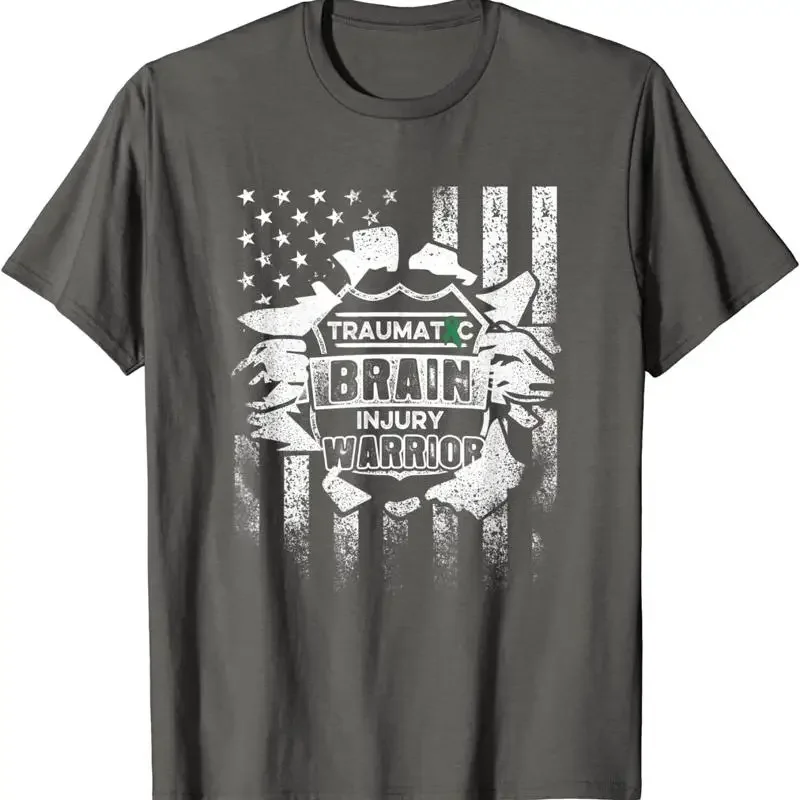 Traumatic Brain Injury Survivor Flag Power Tbi T Shirt