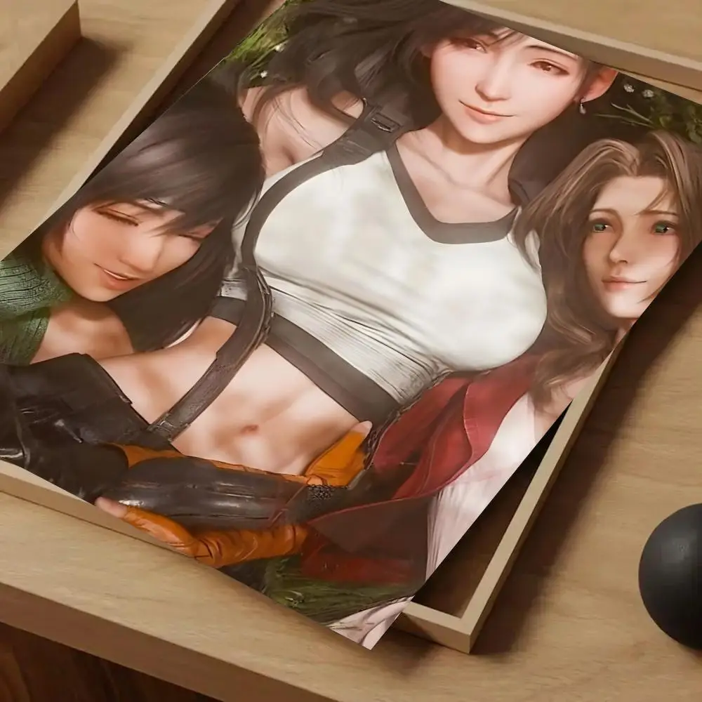 دور الخيال البوبي النهائي لـ T-Tifa Lockhart ملصق فني ملصق الفيلم جدارية الأسرة غرفة الأطفال جدار الديكور طباعة هدية #6