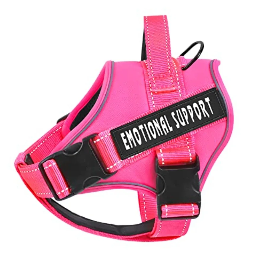 

Шлейка для собак-помощников Emotiol: Светоотражающая, дышащая, регулируемая, без натяжения, для эмоциональной поддержки и использования в качестве жилета-шлейки (ESA)