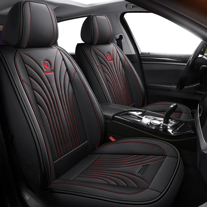 Car Seat Covers For Skoda Kodiaq Octavia Superb 2 3 Fabia Kamiq Rapid Spaceback Karoq Universal Leather Auto Accessories