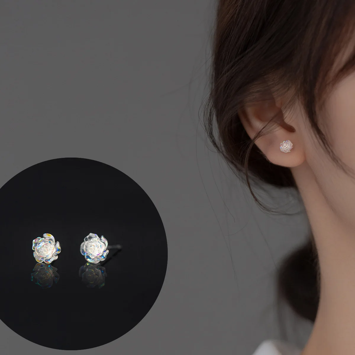 

La Monada Womens Earrings Silver 925 Small 925 Silver Earrings For Women Silver Stud Earrings Flower Zircon Girls Ladies