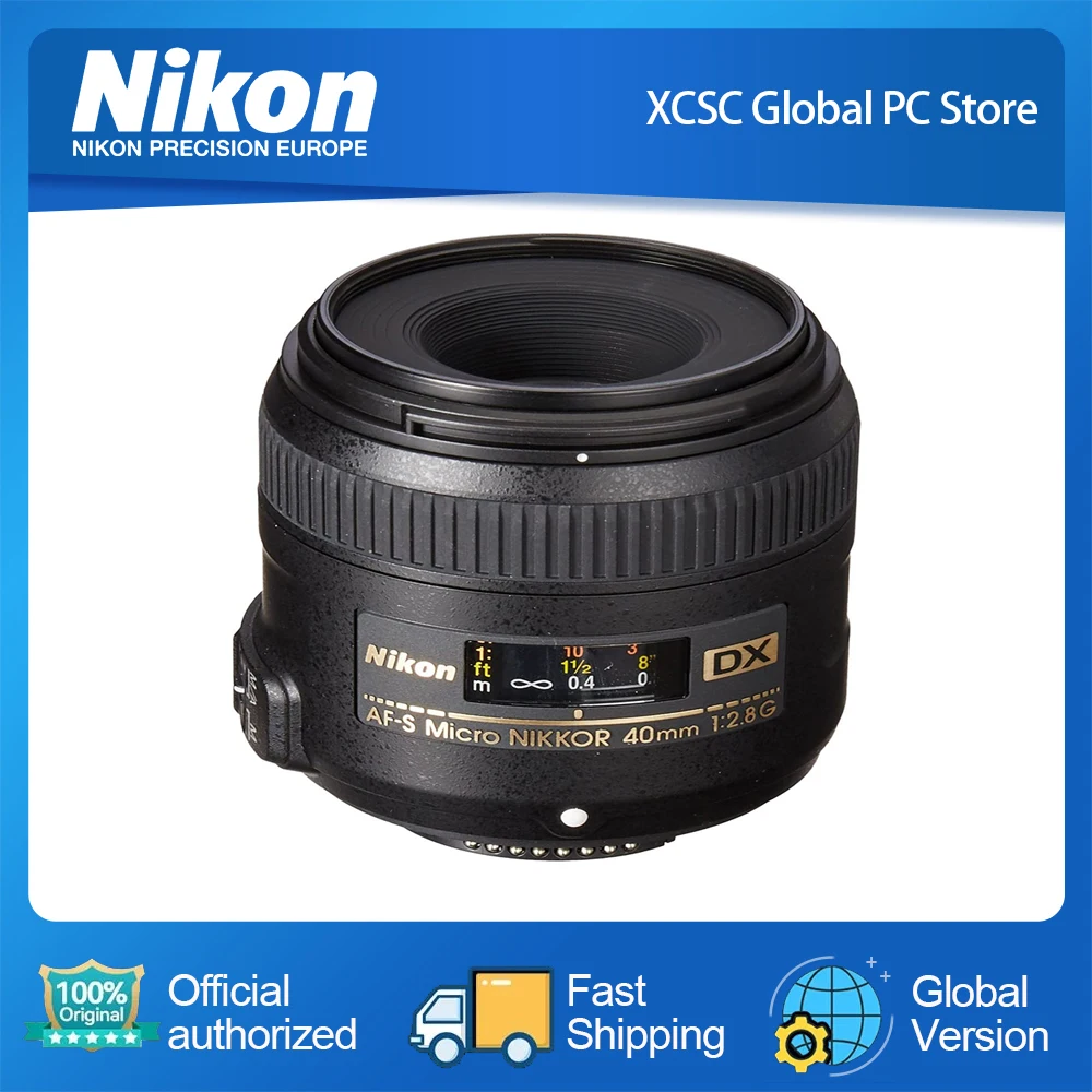 Nikon AF-S DX Micro-NIKKOR 40mm f/2.8G Close-up Lens for Nikon DSLR Cameras