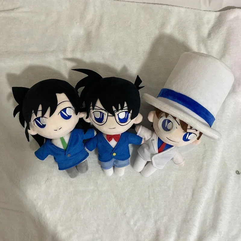 Detective Conan Knuffel 20 cm Conan Kaitou Kiddo Rachel Moore Soft Gevulde Poppen Anime Plushie Figuur Verjaardag Kerstcadeaus