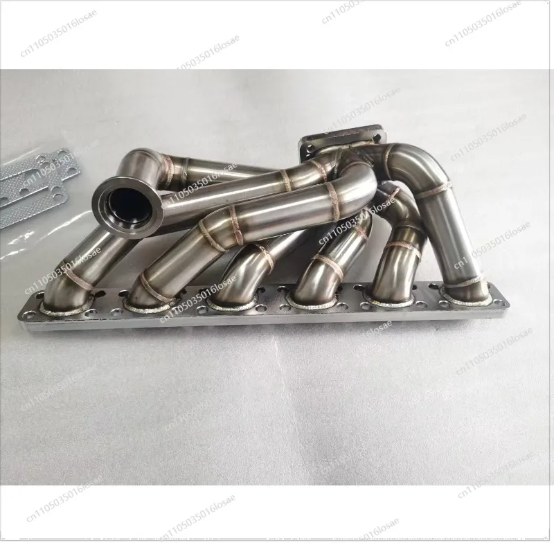For 3.0mm Thickness SS304 Single Layer Brushed T3/T4 Turbo Manifold for BMW E30 E34 24V M50/M52/S50/S52