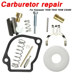 Carburetor repair kit For Kawasaki TD40 TD43 TD48 CG400 Kaaz Trimmer Replacement Carburetor BrushCutter Carb Asy Grass Eater