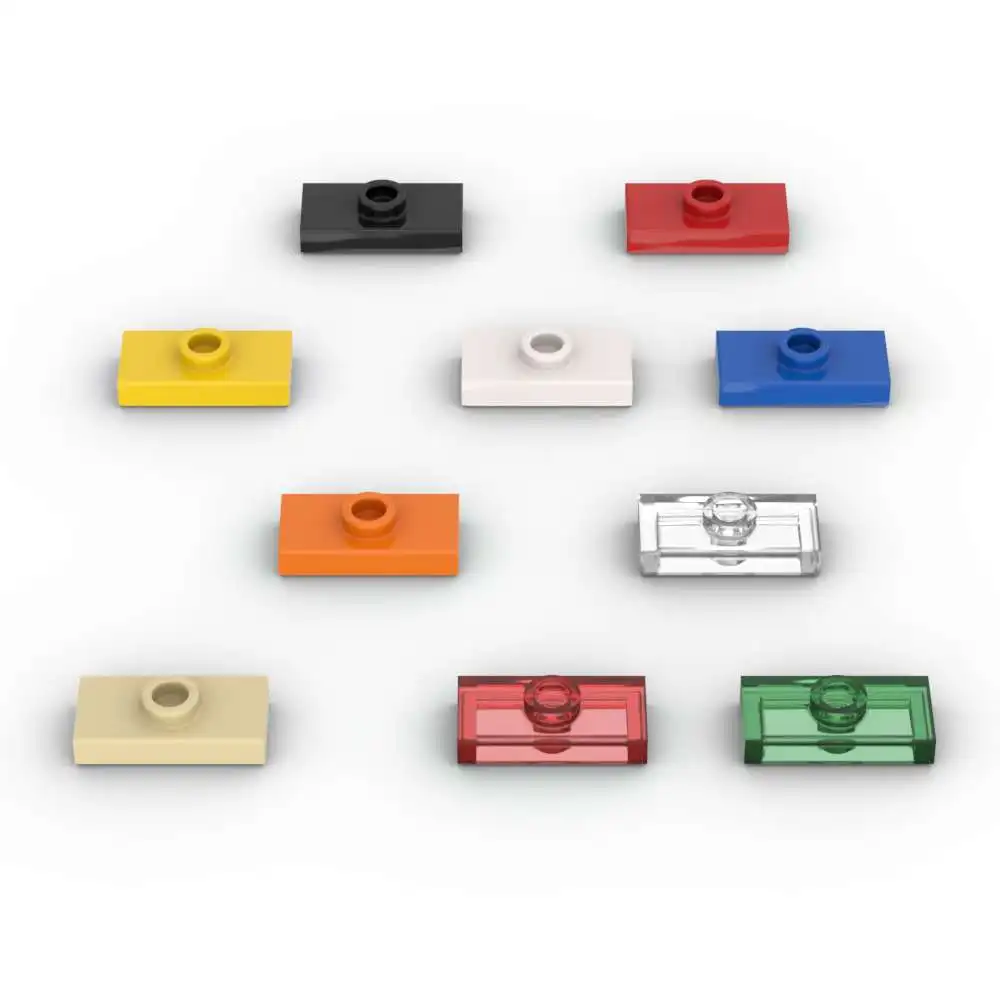 

MOC 10 шт. модифицированные строительные блоки 3794 1x2 15573 с 1 шпилькой и канавками, кирпичи, игрушка-головоломка, подарки на день рождения для детей