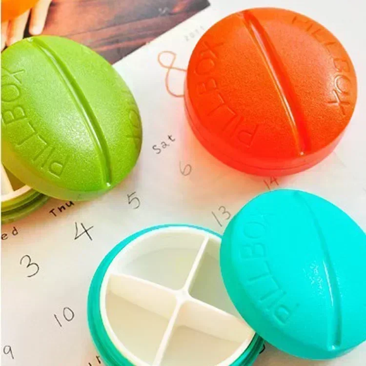 1PC Portable Travel 4/6-Slot Medical Pill Box Holder Medicine Case Drug Storage New Compartment Travel Pill Box