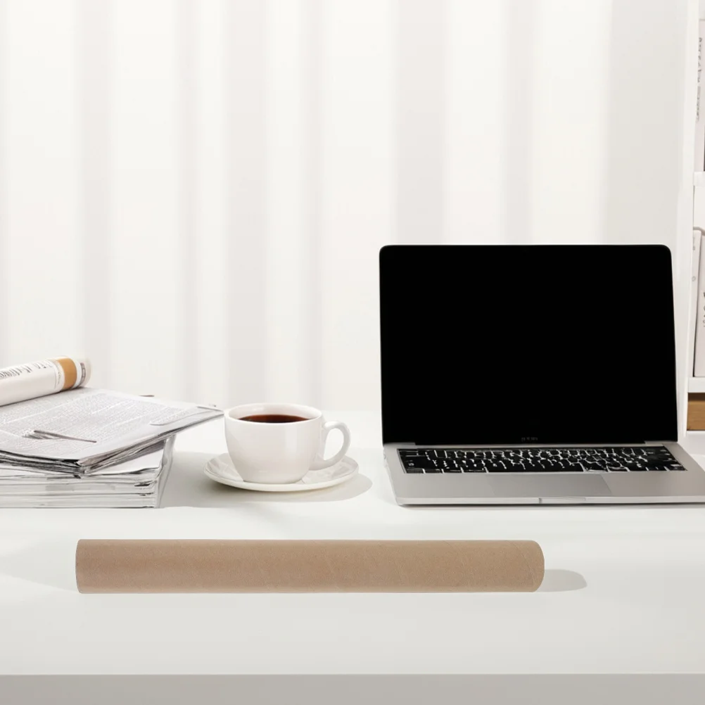 4 قطعة أنابيب بريد ورق الكرافت أنابيب بريد مستديرة قوية قبعات آمنة لملصق المستندات أنبوب حامل العمل الفني للنقل #4