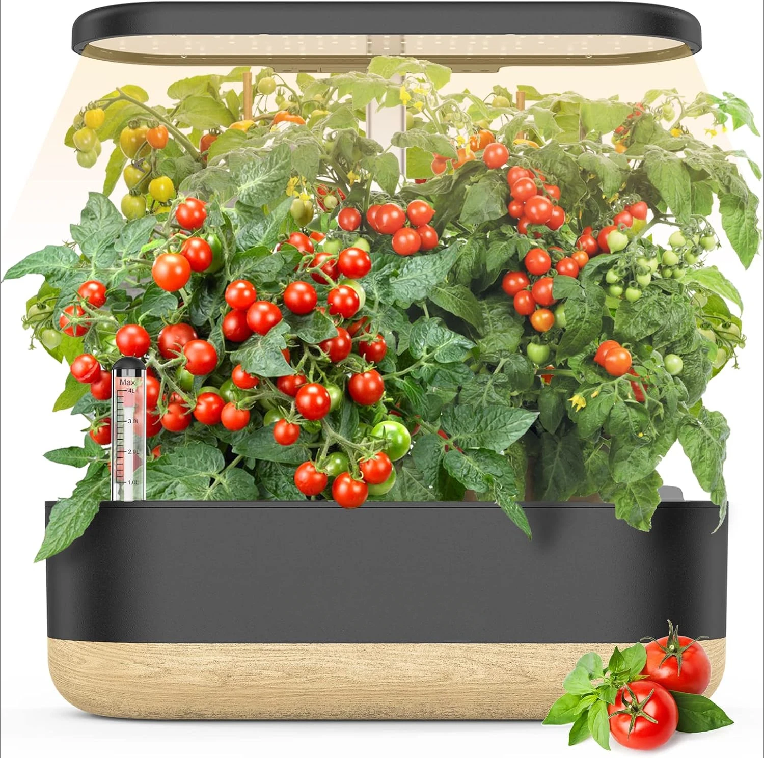 Hydroponic Planting System, Equipped with LED Full Spectrum Plant Growth Light, Automatic Timer, Height Adjustable