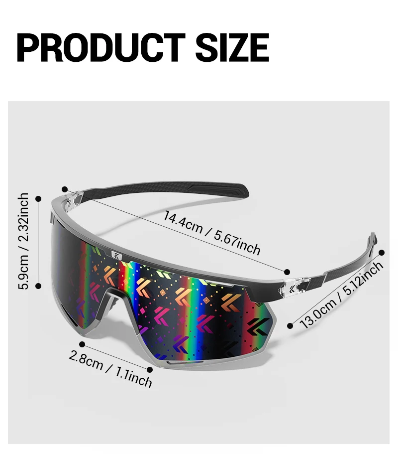 Kapvoe Fahrradbrille aus echtem Carbon, Sonnenbrille für Herren, leicht, photochrom, UV400, MTB, Fahrrad, Sportbrille – Detail 34
