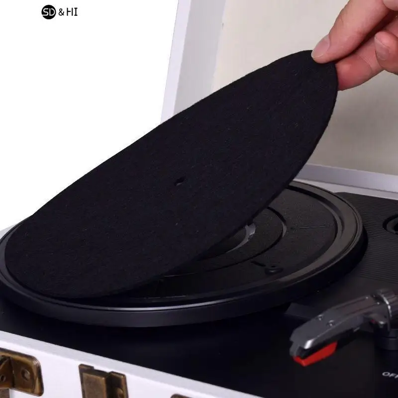 Felt Turntable Vinyl Record Pad LP Anti-slip Protection Mat 3mm Thick For LP Vinyl Record Players Accessories