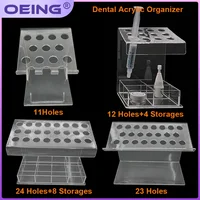 Organizador Dental acrílico, organizador de jeringa compuesta de resina transparente, caja de almacenamiento, soporte dispensador, herramientas de dentista