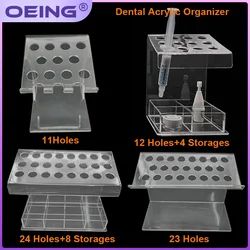 Dental Acrylic Organizer Transparent Resin Composite Syringe Organizer Holder Storage Box Dispenser Holder Stand Dentist Tools