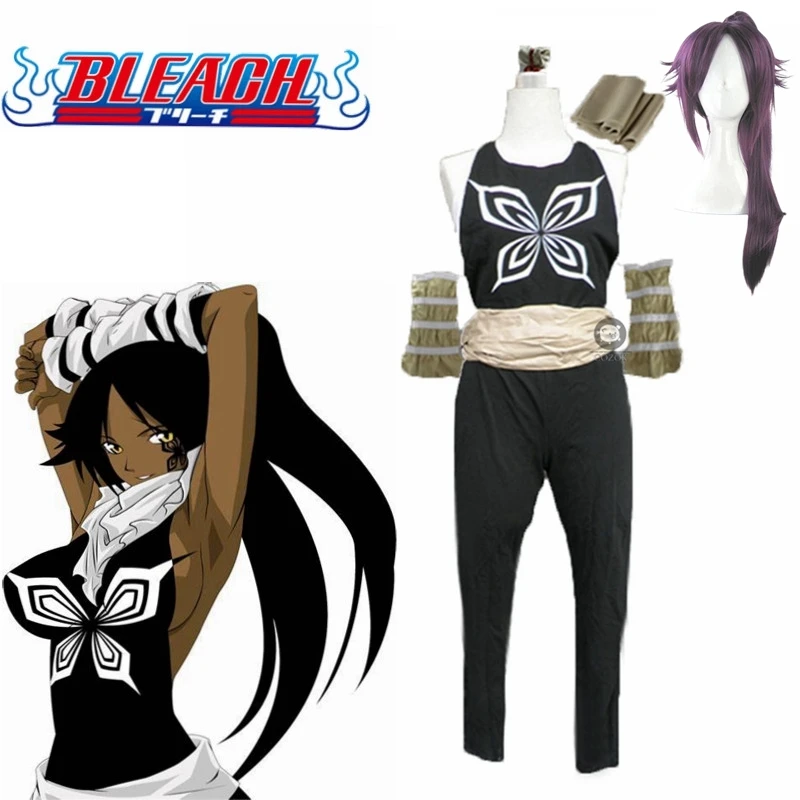 

Anime New Death Shihouin Yoruichi Cosplay Costume Wig Customized Any Size