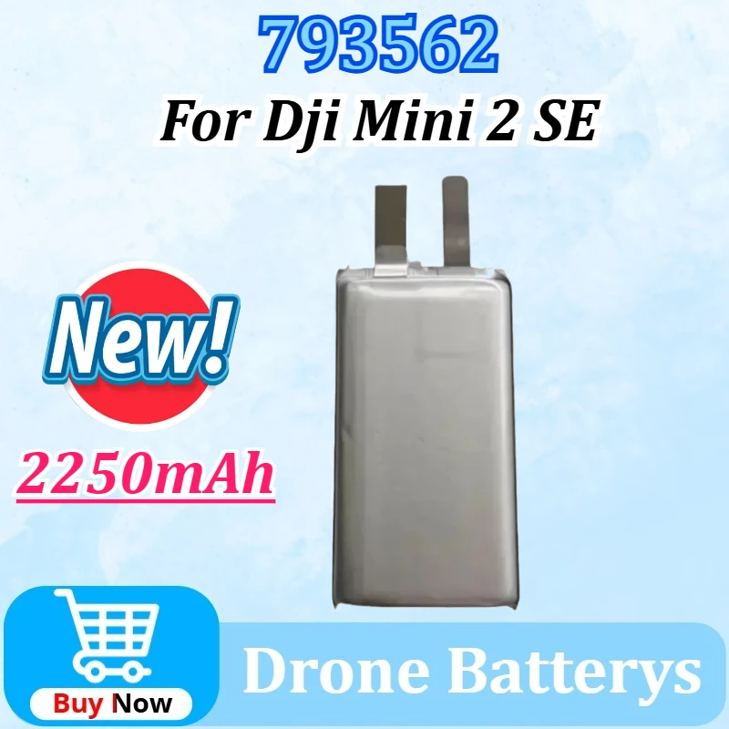

Upgraded 793562 3.85V 2250mAh Replacement for Dji Mini 2 SE 10C 783461 Lithium Battery Cells Flight RC Drone Aircraft Equipped