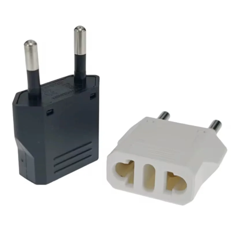 1-2pcs EU Euro KR Plug Adapter US to EU Plug Adapter Travel KR EU Adapter Electric EU KR Plug Converter Power Sockets AC Outlet
