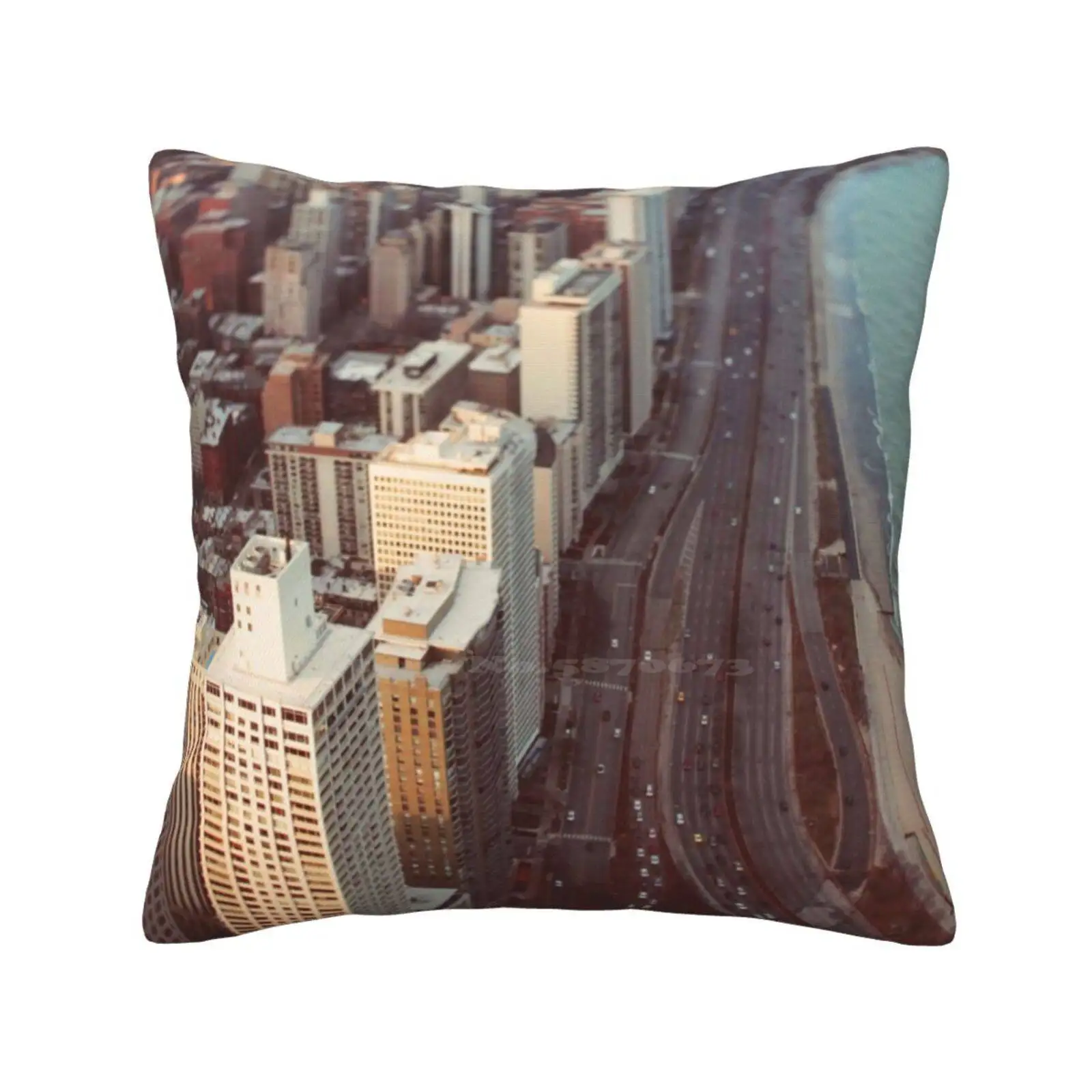 Tiny Cars #2 Home Sofa Car Waist Throw Pillowcase City Illinois Chicago Art Chicago Photograph Fine Art Buildings Architecture