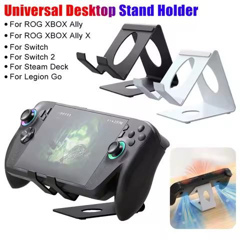 For ROG Xbox Ally/X Desktop Stand Game Consoles Metal Holder Bracket For Nintendo Switch/Switch 2 For Steam Deck For Legion Go