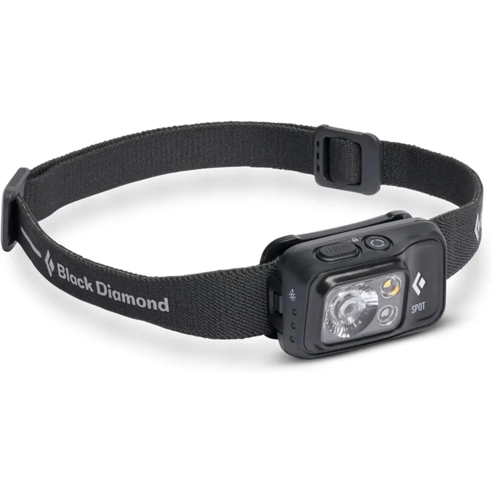 

400 Lumens Bright Headlamp, Dimmable & Waterproof, 3 AAA Batteries Included - Black