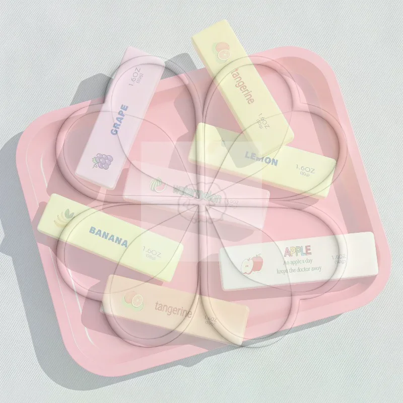 Cute Fruit Series Mini Butter Stick  Toy Soft PU Slow Rebound Material Stress Relief Fidget Toy For All Ages