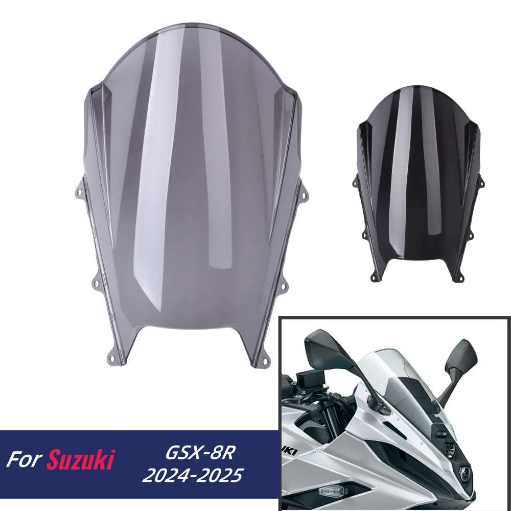 GSX-8R GSX8R Windshield Windscreen For Suzuki GSX 8R 2024 2025 GSX8 R Air Wind Deflectors Motorcycle Front Screen Accessories