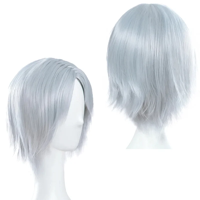 2025 New Dante Wig Game DMC 5 Cosplay Costume Accessories Synthetic Hair Men Halloween Disguise Role Play Party Props Sil ☆wrl☆