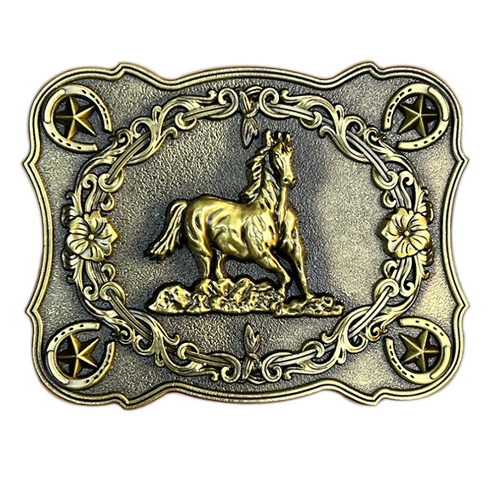 Cheapify Dropshipping Wild Horse Belt Buckle for Men Western Cowboys Evillas Para Cinturon Hombre