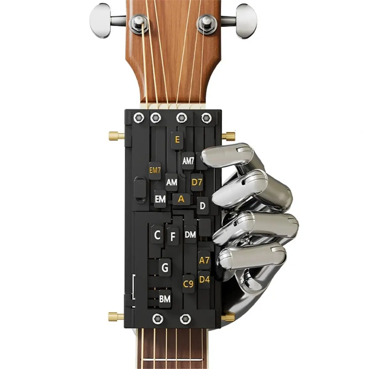 new(A67I) New Guitar Learn Aid Tool with 16 Chords,Guitar Chord Trainer Folk Guitar Chords Learning System for Guitar Beginner