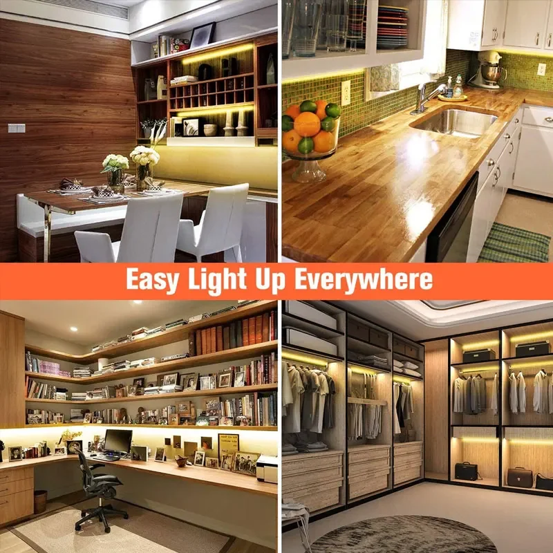 5V USB Motion Sensor LED Strip Light Infrared Hand Sweep Waving On/Off Kitchen Backlight Diode Lights Waterproof for Home