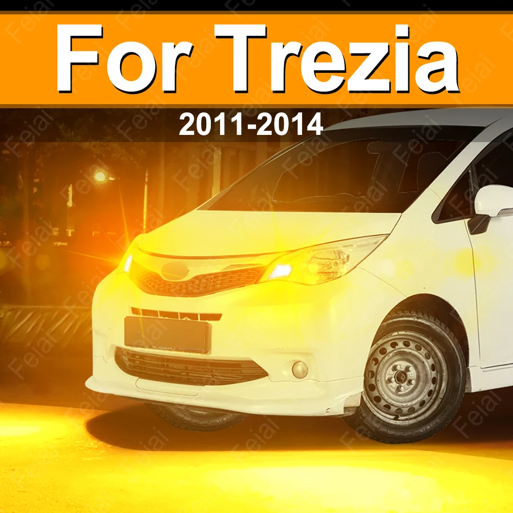 

Светодиодные указатели поворота для Subaru Trezia 2011-2014, аксессуары, светодиодные индикаторные лампы, янтарные, 2 шт.