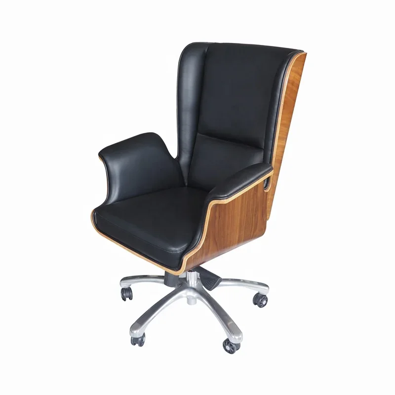 Factory Modern Luxury High Back Leather Wheels Executive Office Meeting Chair