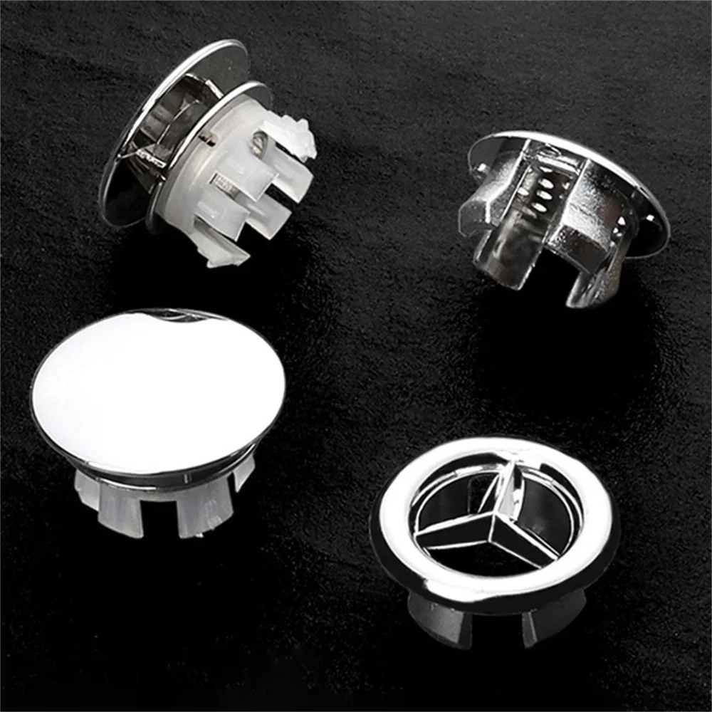 4Pcs Plastic Sink Hole Overflow Cover for Kitchen Bathroom Basin Trim Bath Drain Cap Sink Wash Basin Round Overflow Ring Plug