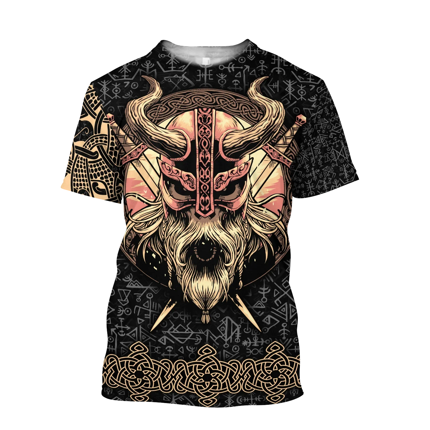 2024 Summer New Hot Viking Graphic 3d Printed Men\'s T-shirt Comfortable Breathable Plus Size Loose Stylish Casual Top 6xl