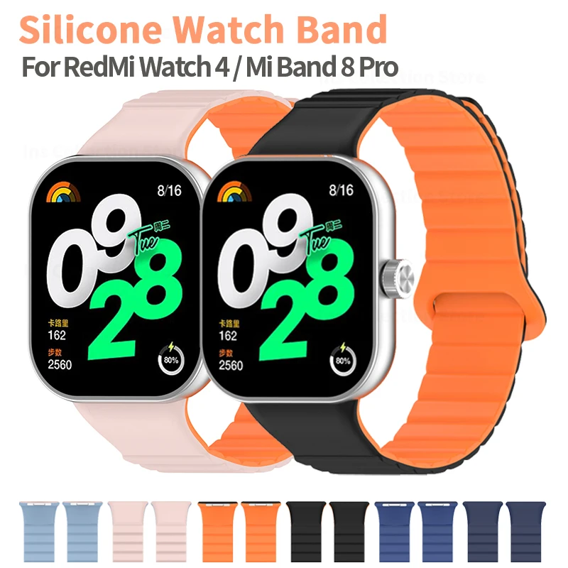 

Soft Silicone Strap for Xiaomi Redmi Watch 4 Sport Smartwatch Bracelet for Xiaomi MiBand 8 Pro Replacement Wristband Belt Correa