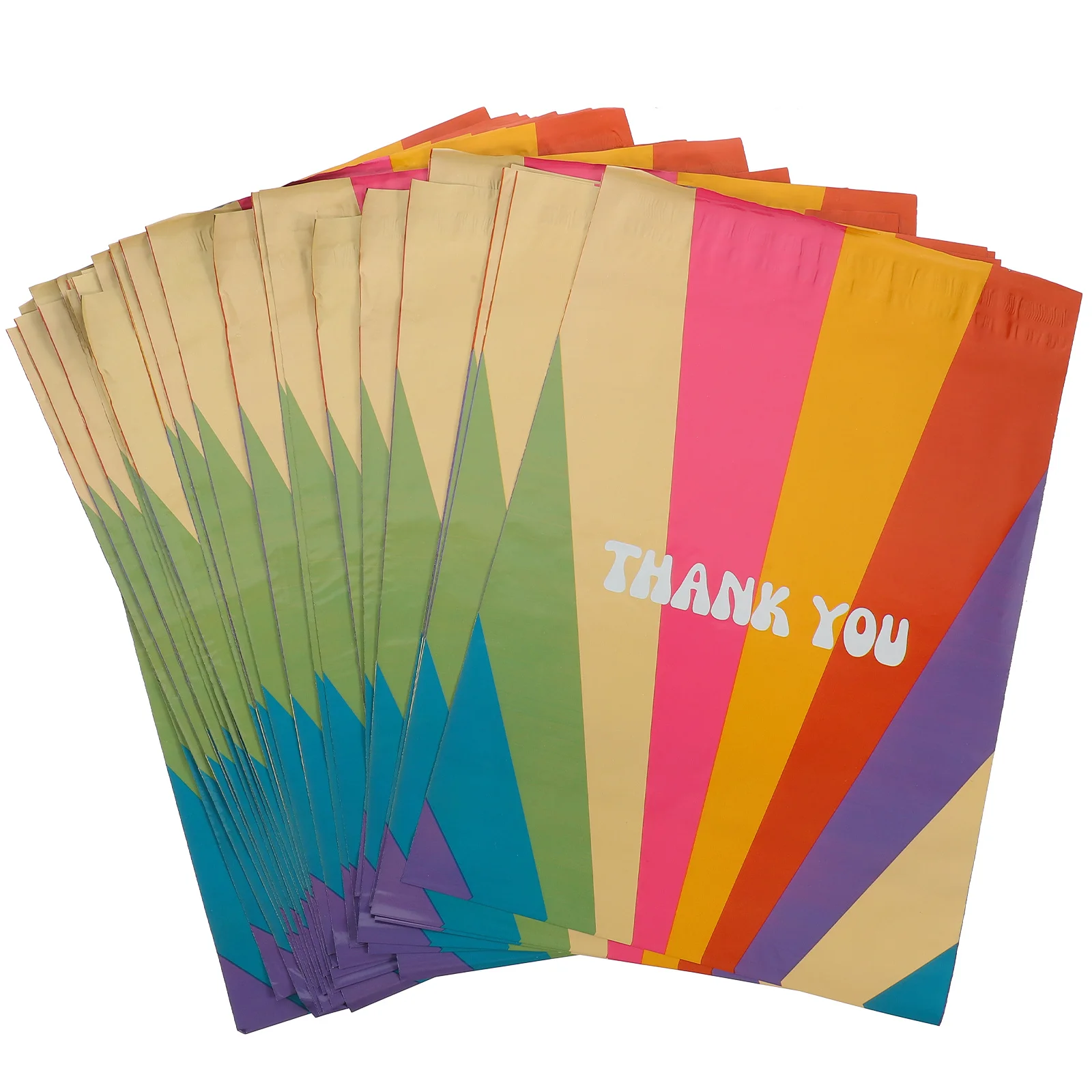 100 قطعة من مظاريف الارسال المقاومة للماء، أكياس شحن سميكة، أكياس تغليف مقاومة للتسرب لقطر الملابس #2