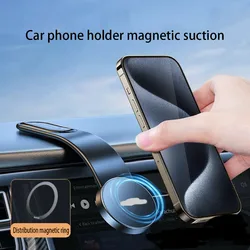 Magnetic Car Mobile Phone iPhone Holder Easy Paste Mount Stand Phone Holder for iPhone 12 13 14 15 Dashborad Center Console
