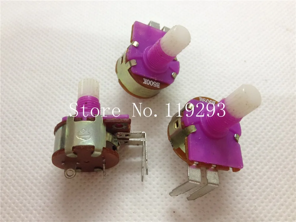 [BELLA]Purple two contacts DC regulator bulb dimmer (1A) B500K Potentiometer with switch--50pcs/lot