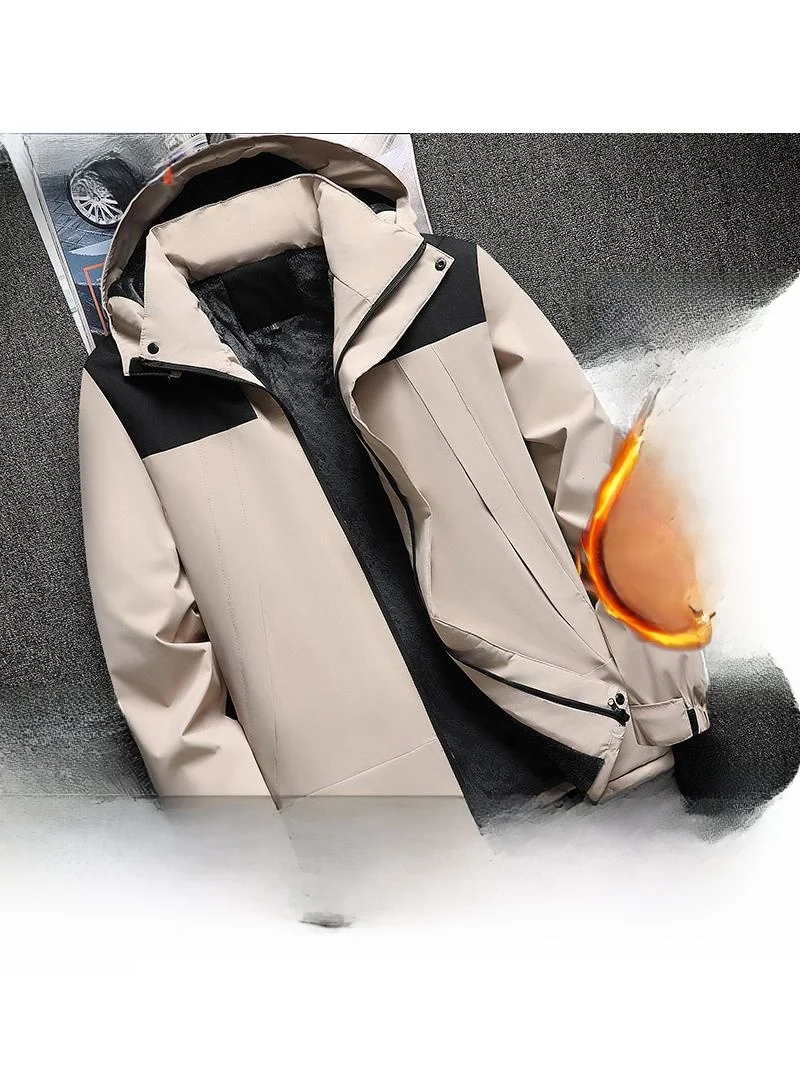 

Утепленная флисовая зимняя рабочая куртка из хлопка для мужчин и женщин, большие размеры, износостойкая, для холодных складов, теплая рабочая одежда